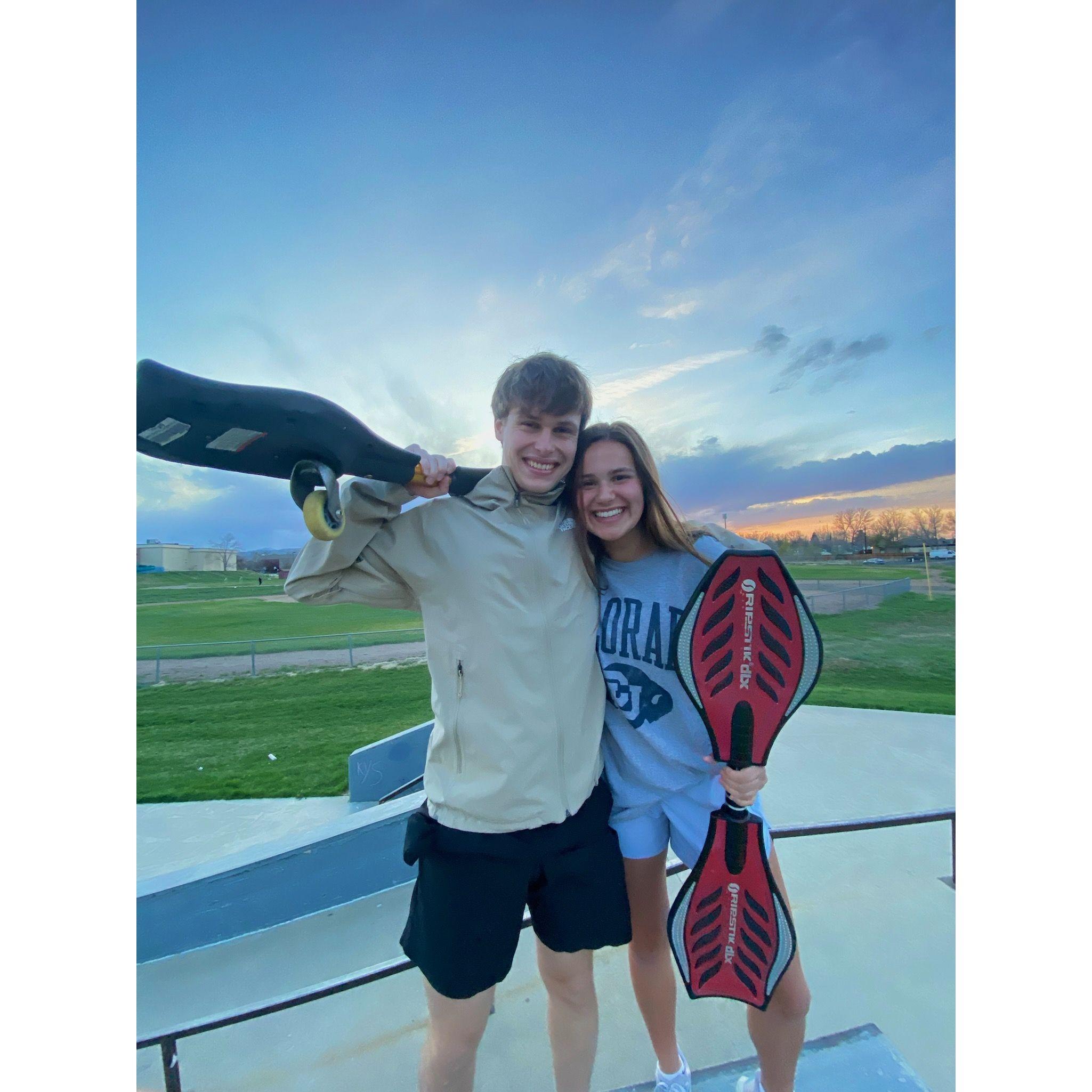 Couples that Ripstik together, stay together!!!!!