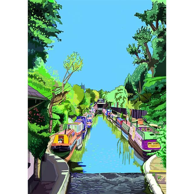 Little Venice Maida Vale - London Art Print (A2 (420 x 594mm))