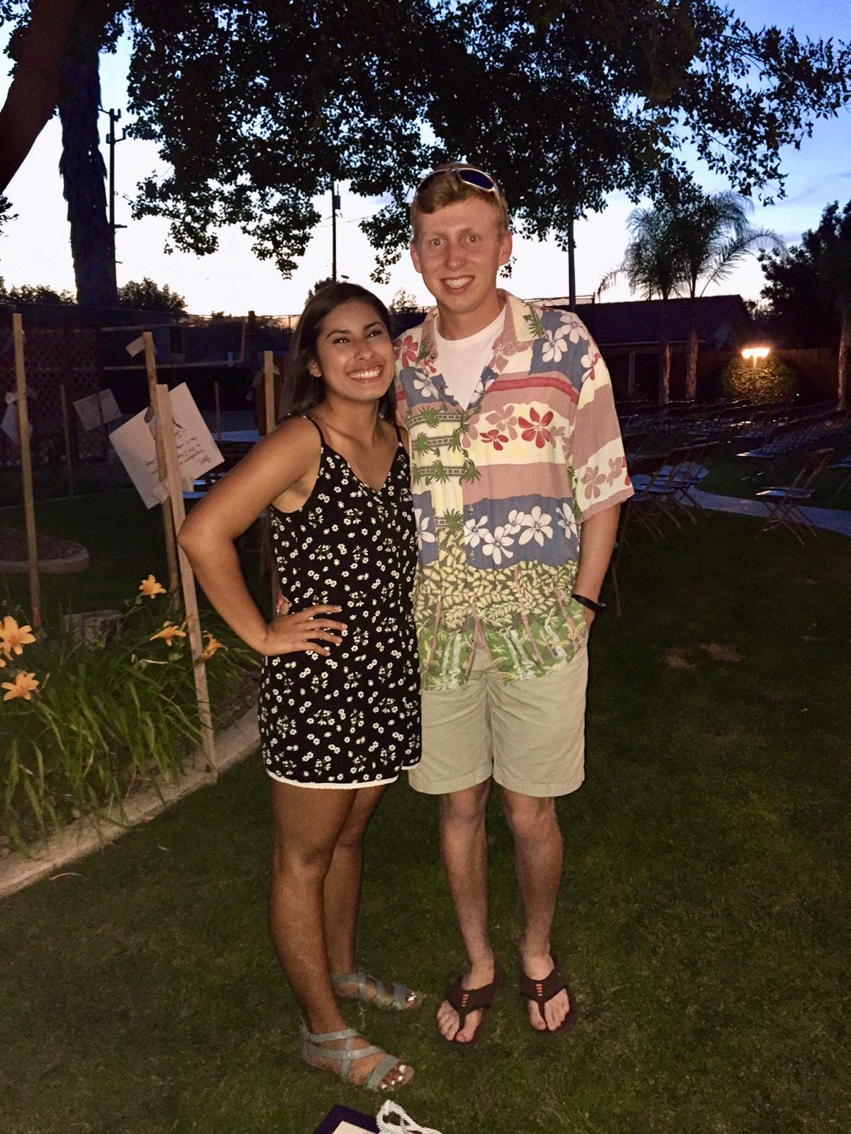 At a luau themed banquet senior year of high school. (2015)