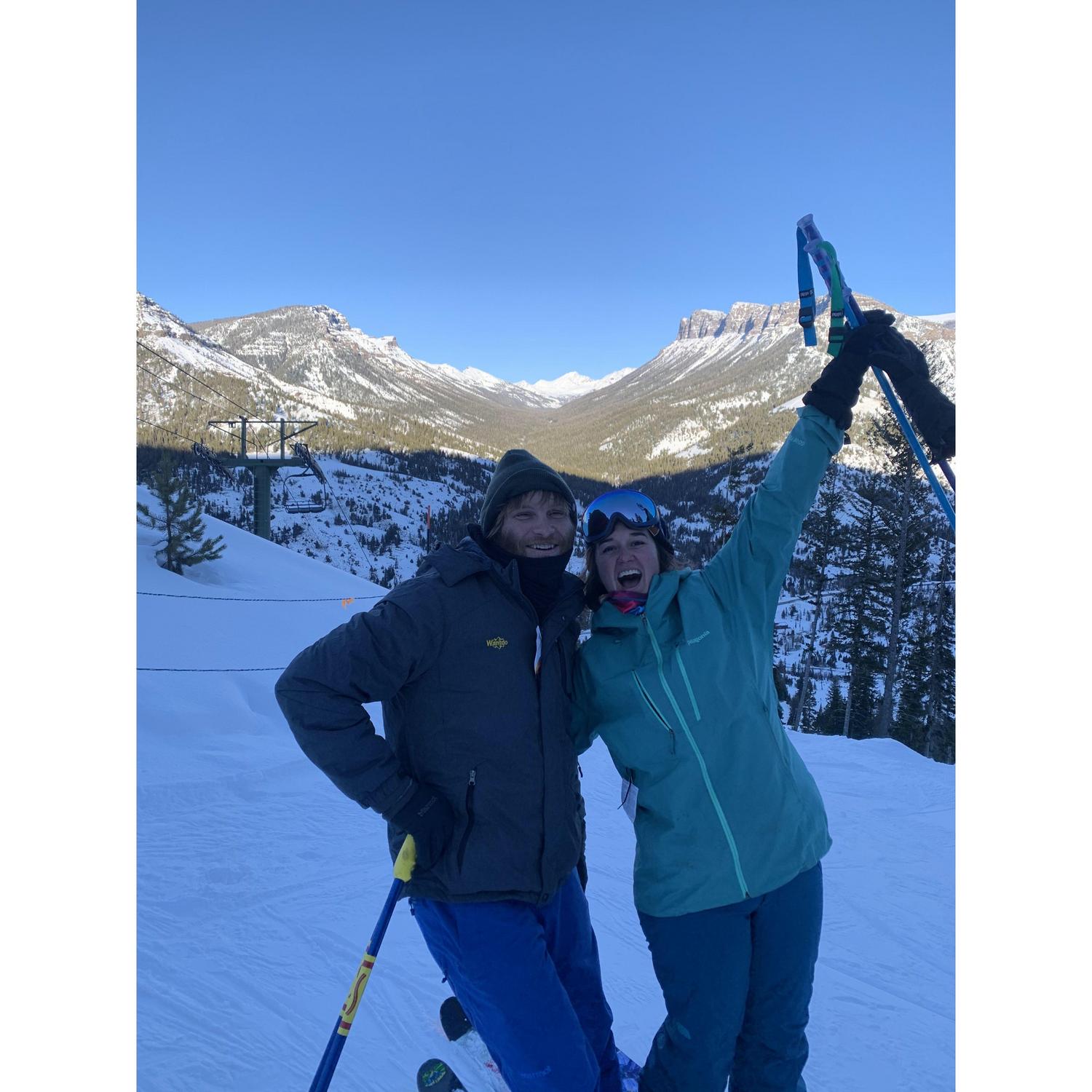 Skiing Sleeping Giant!