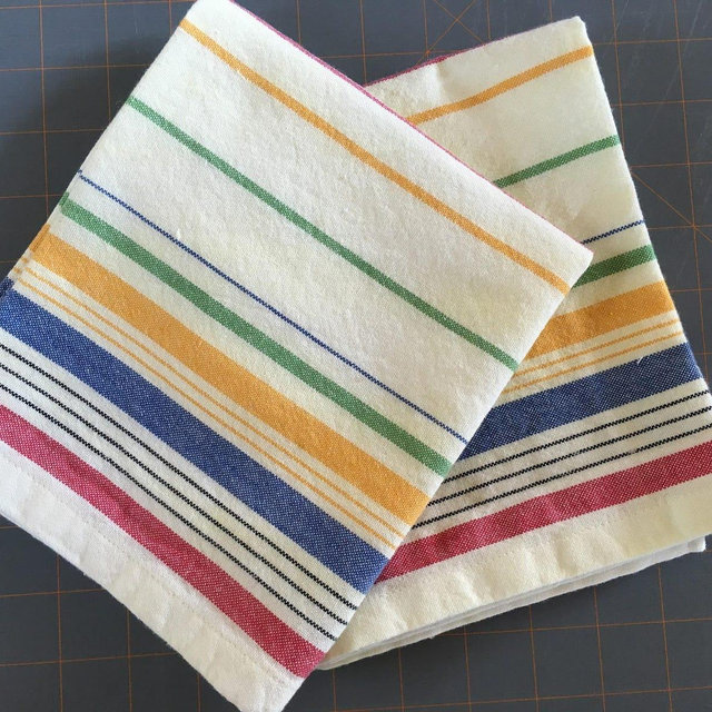 Striped Soft Cotton Kitchen Towel: Handmade Dish Towel