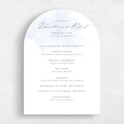 Blue Arch Wedding Program - Lombok