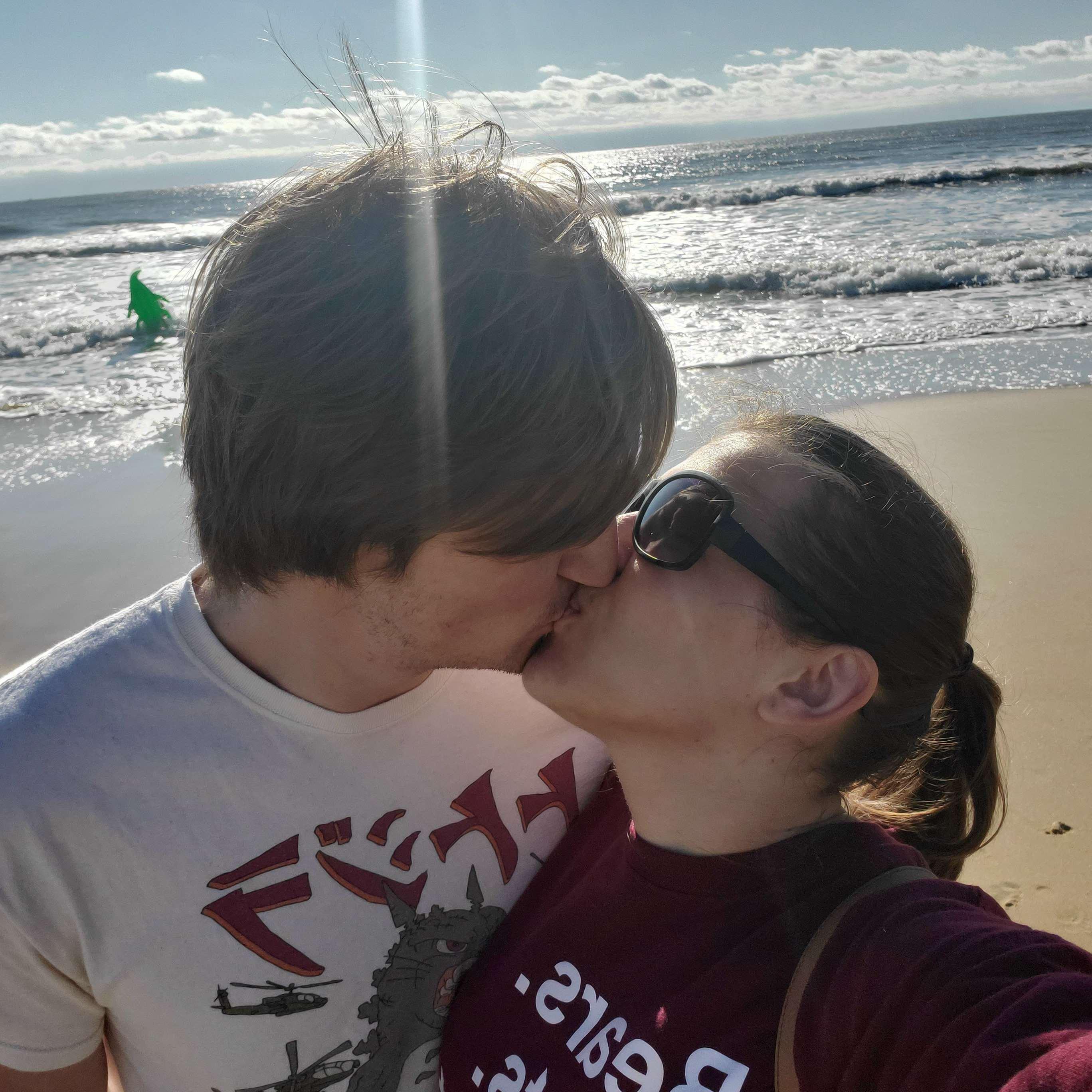 Kisses at Virginia Beach