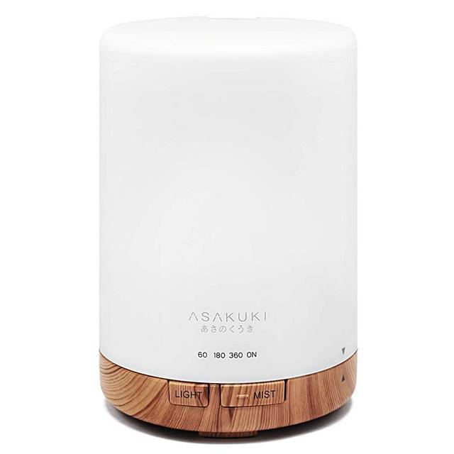 ASAKUKI 300ML Essential Oil Diffuser, Quiet 5-in-1 Premium Humidifier, Natural Home Fragrance Aroma Diffuser with Auto-Off Safety Switch