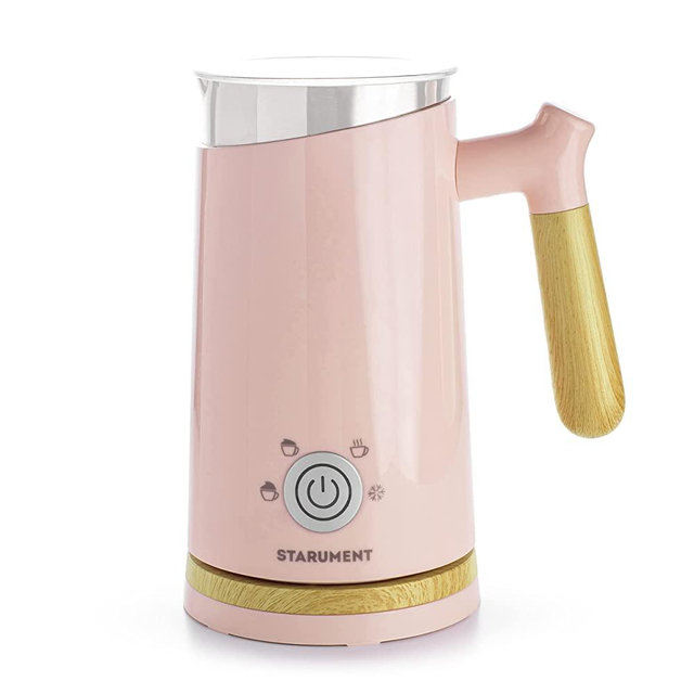 Starument Electric Milk Frother - Automatic Milk Foamer & Heater for Coffee, Latte, Cappuccino, Other Creamy Drinks - 4 Settings for Cold Foam, Airy Milk Foam, Dense Foam & Warm Milk - Easy to Use