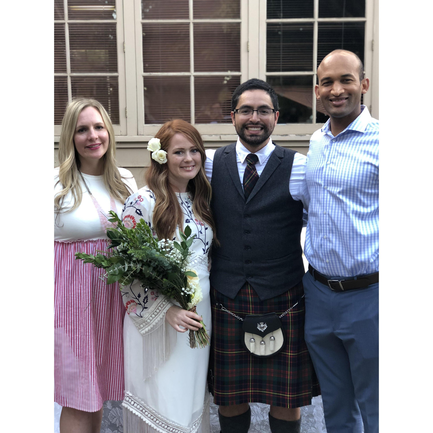 Vlad and I at my friend Taryn's wedding (Oct 2018)