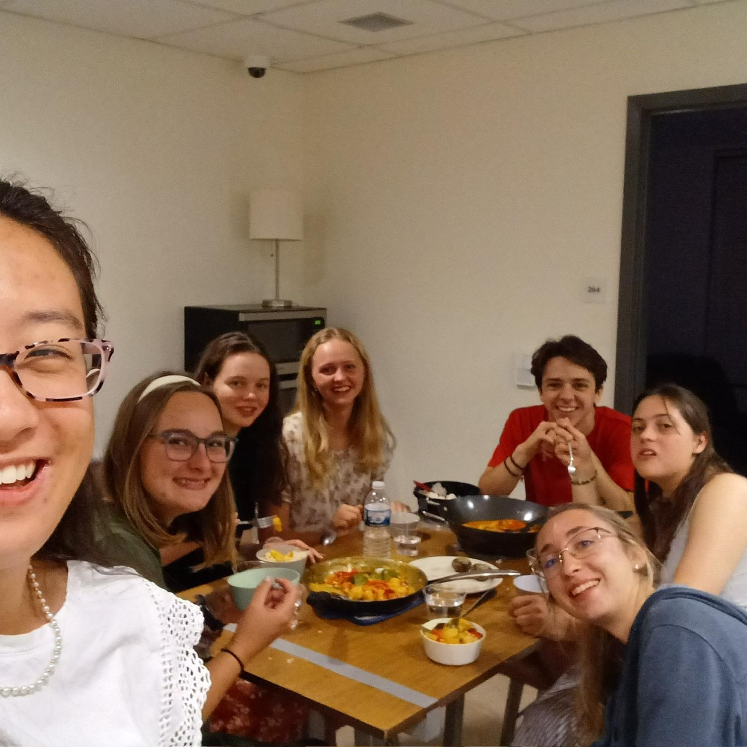 First Saturday dinner with friends at Ave :) Eva made Thai curry!