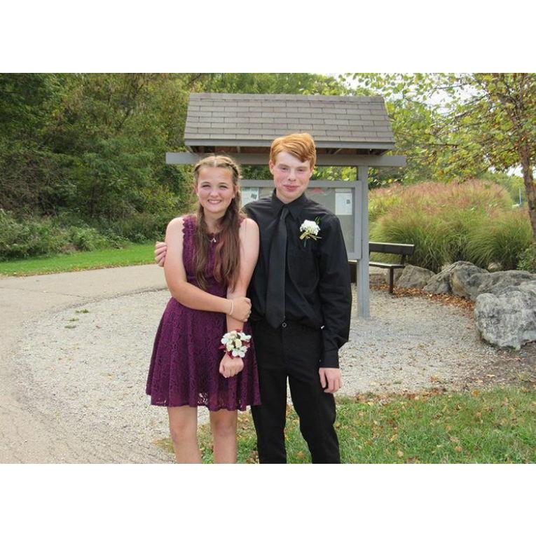 Our first high school dance, October 2017