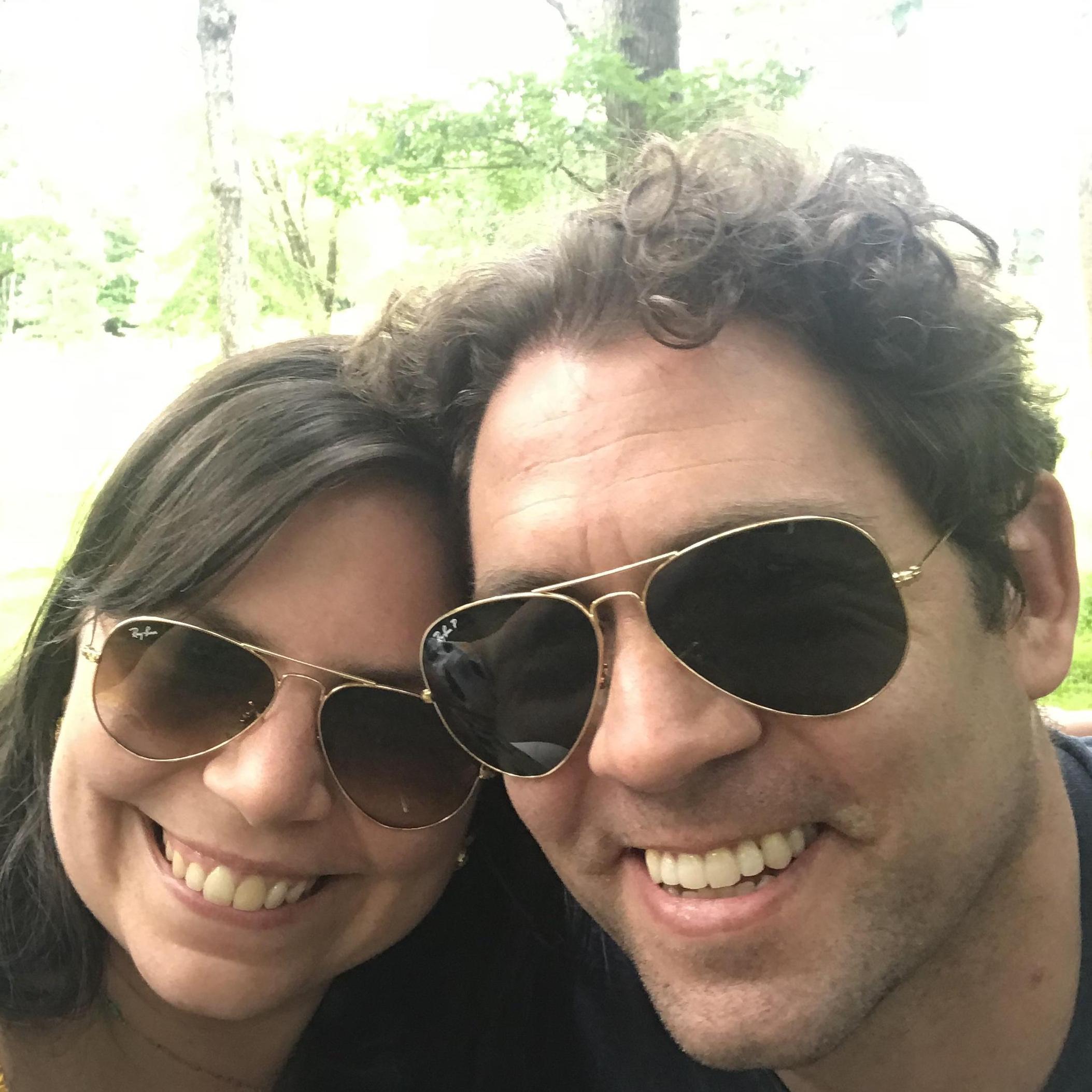You may not believe it from our smiles, but, boy, it was sooo hot that day!