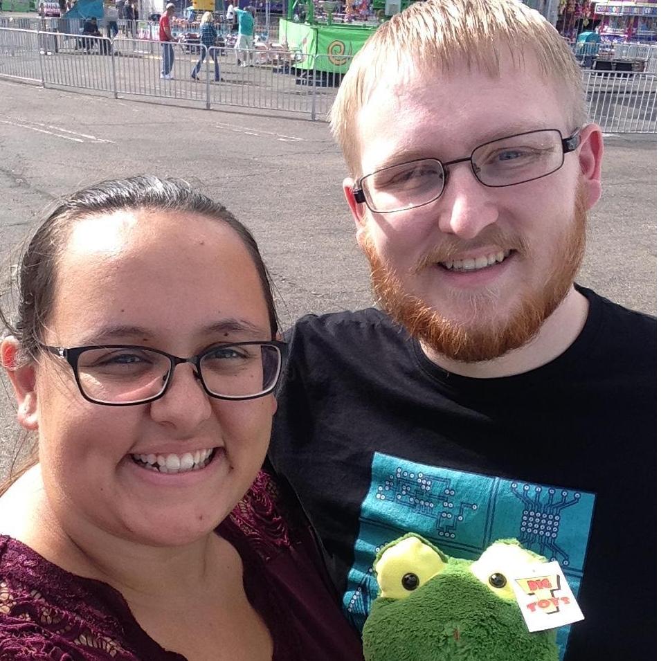 We are 2-1 for winning stuffed animals for each other at carnivals