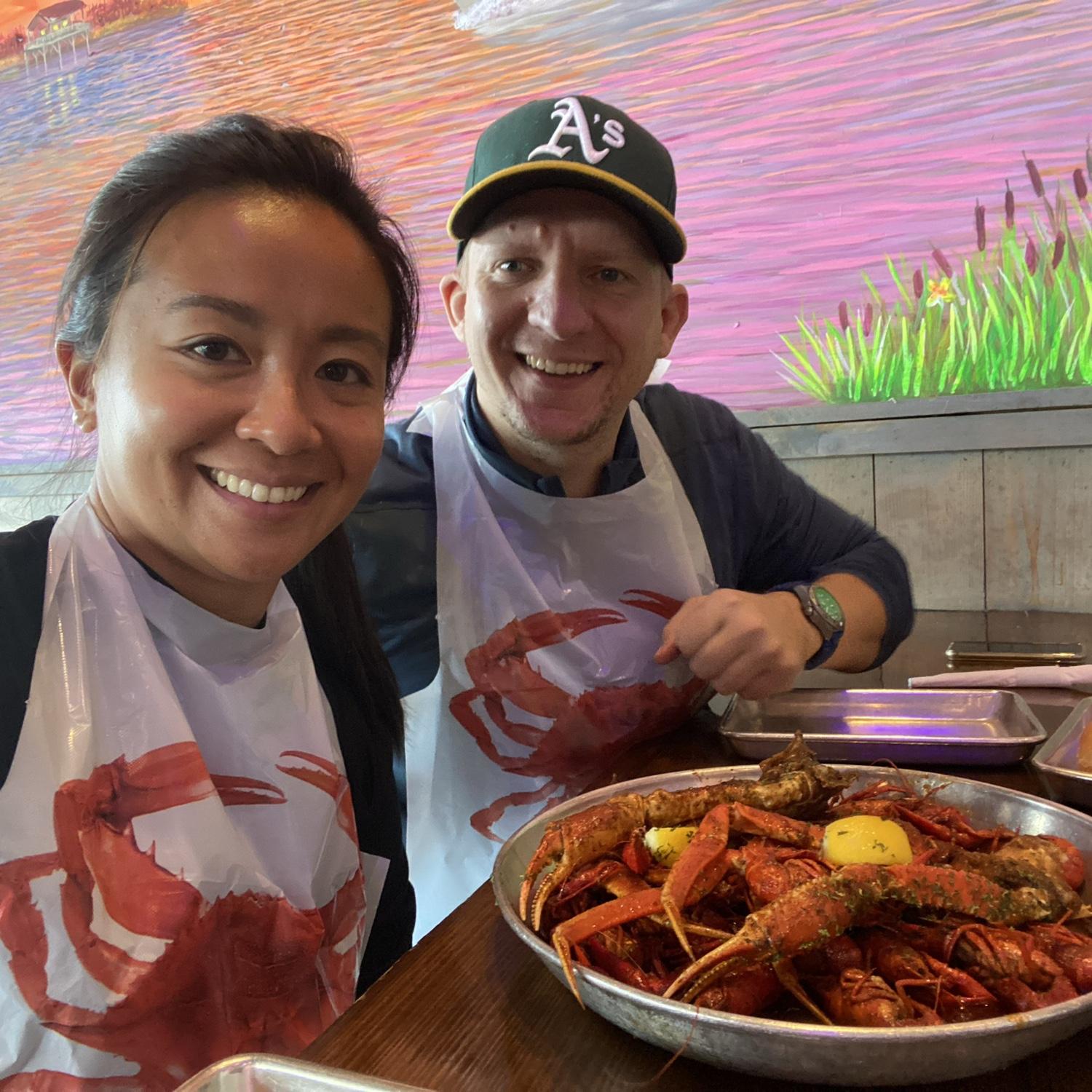 New Orleans seafood boil before Thai became allergic to shellfish :(