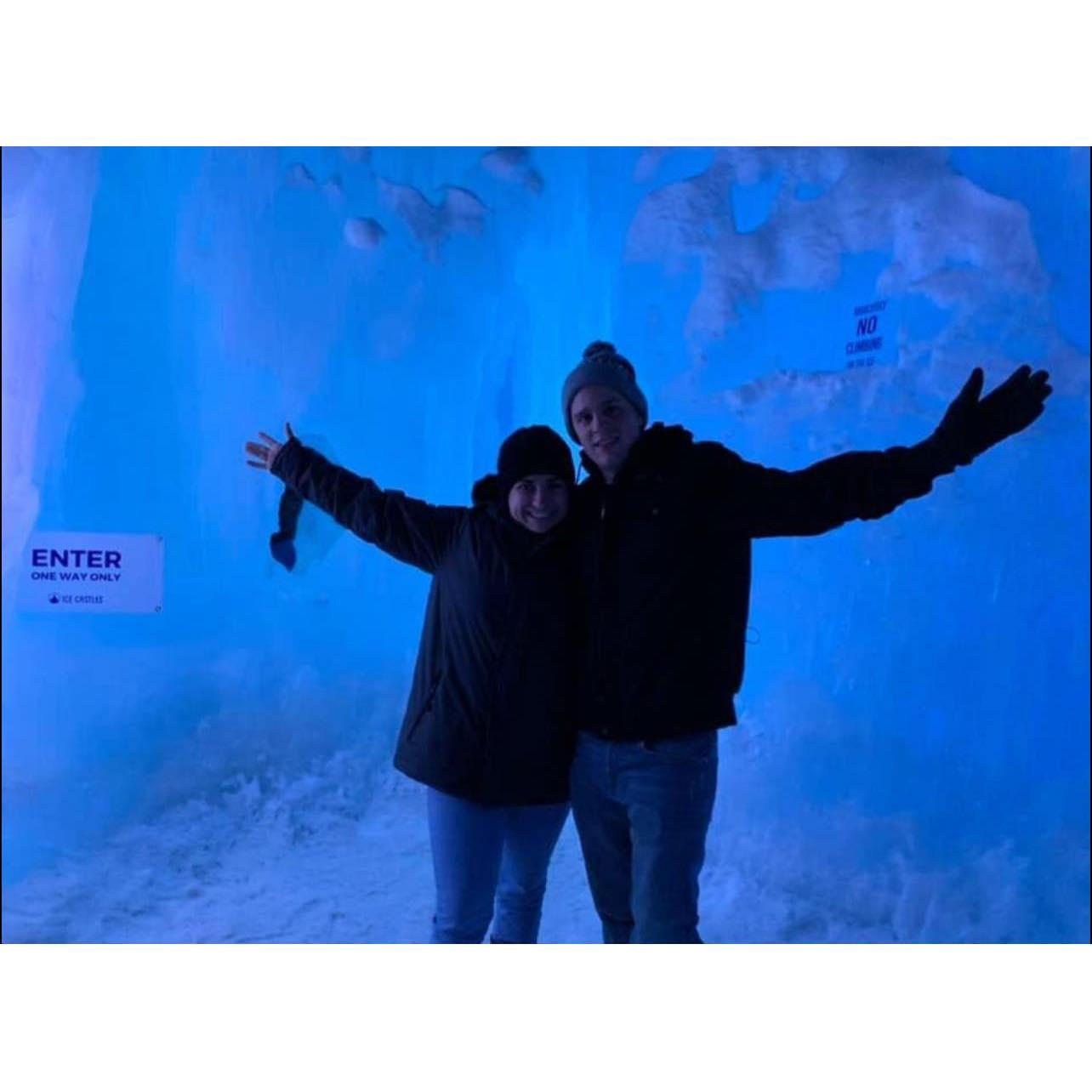 My first winter in Utah! This was taken in November of 2020 at the Ice Castle exhibit in Midway, Utah.