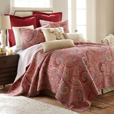 Levtex Home Avery King Reversible Quilt Set in Red