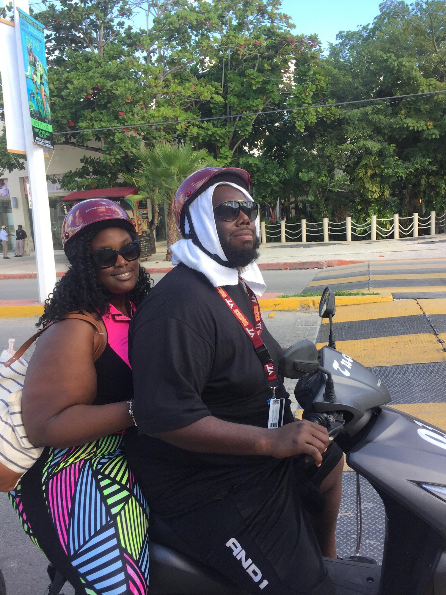 Trying new things...motor bikes in Mexico