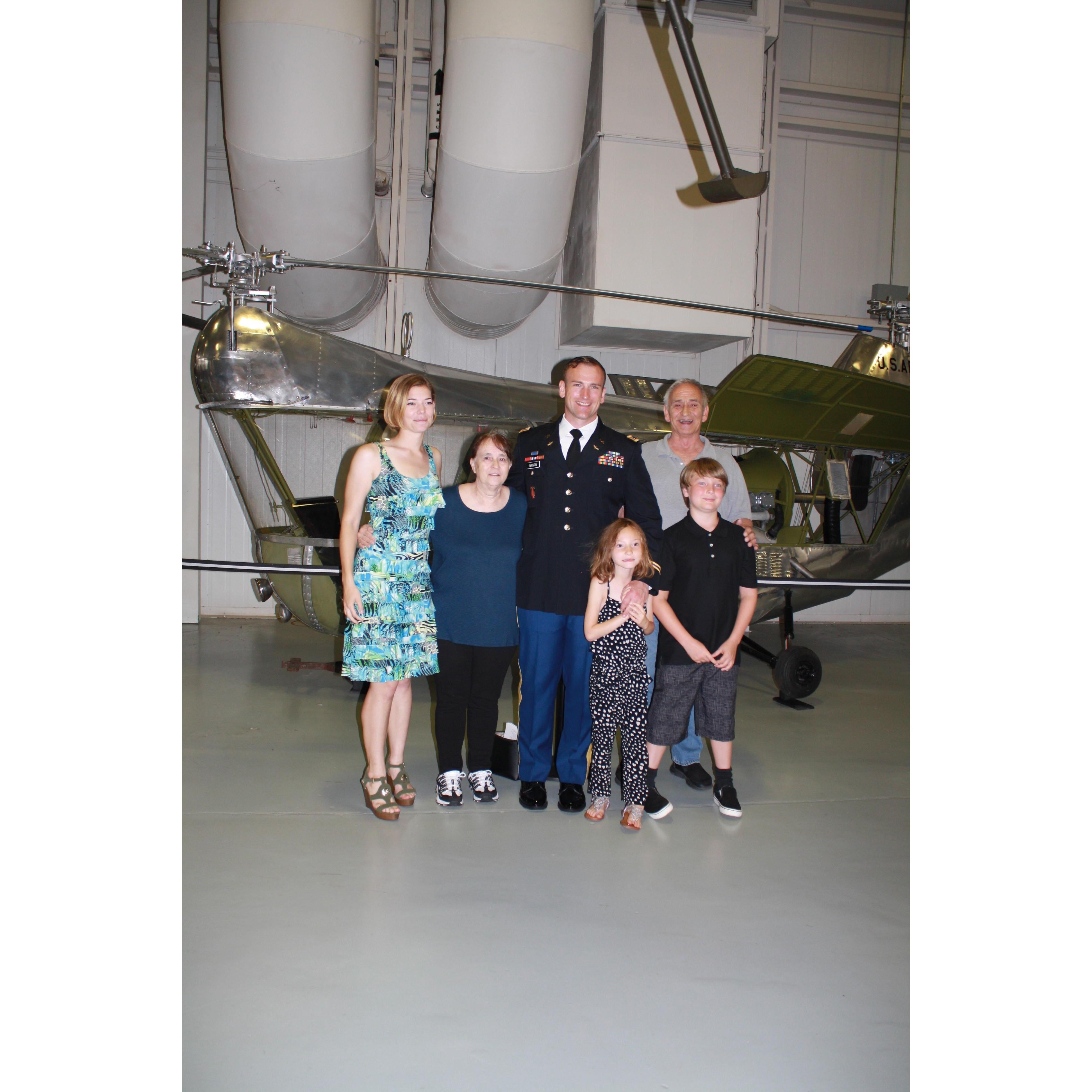 Henry, Theo, Kaida, Katherine, Terry (his stepmother) and Richard (his father) at his graduation in 2020.
