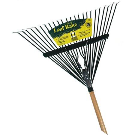 Flexrake CF24W 48 in Handle 24 in Metal Head Leaf Rake
