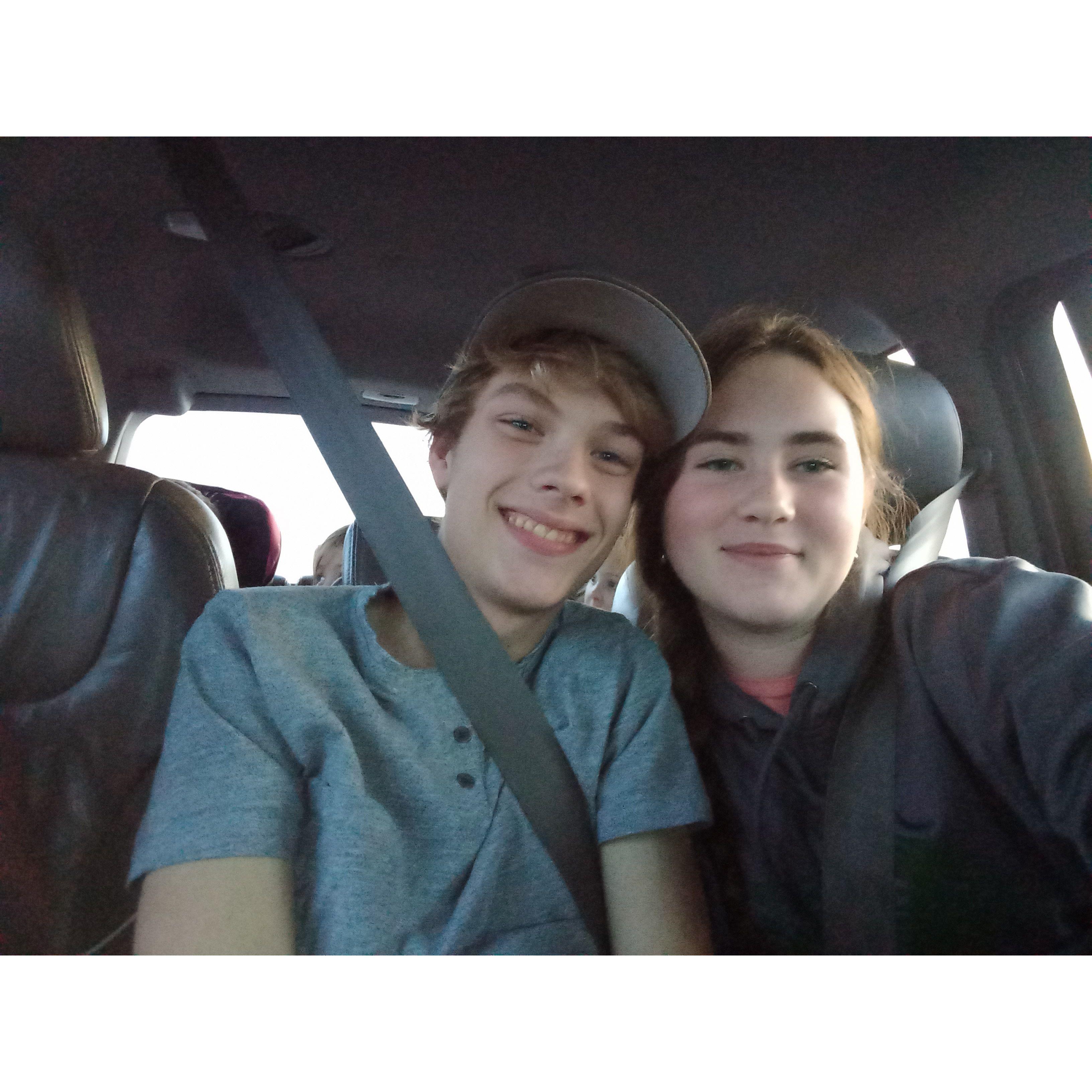 This was the first picture we took together after we started dating. (Ryan says he looks horrible in it)