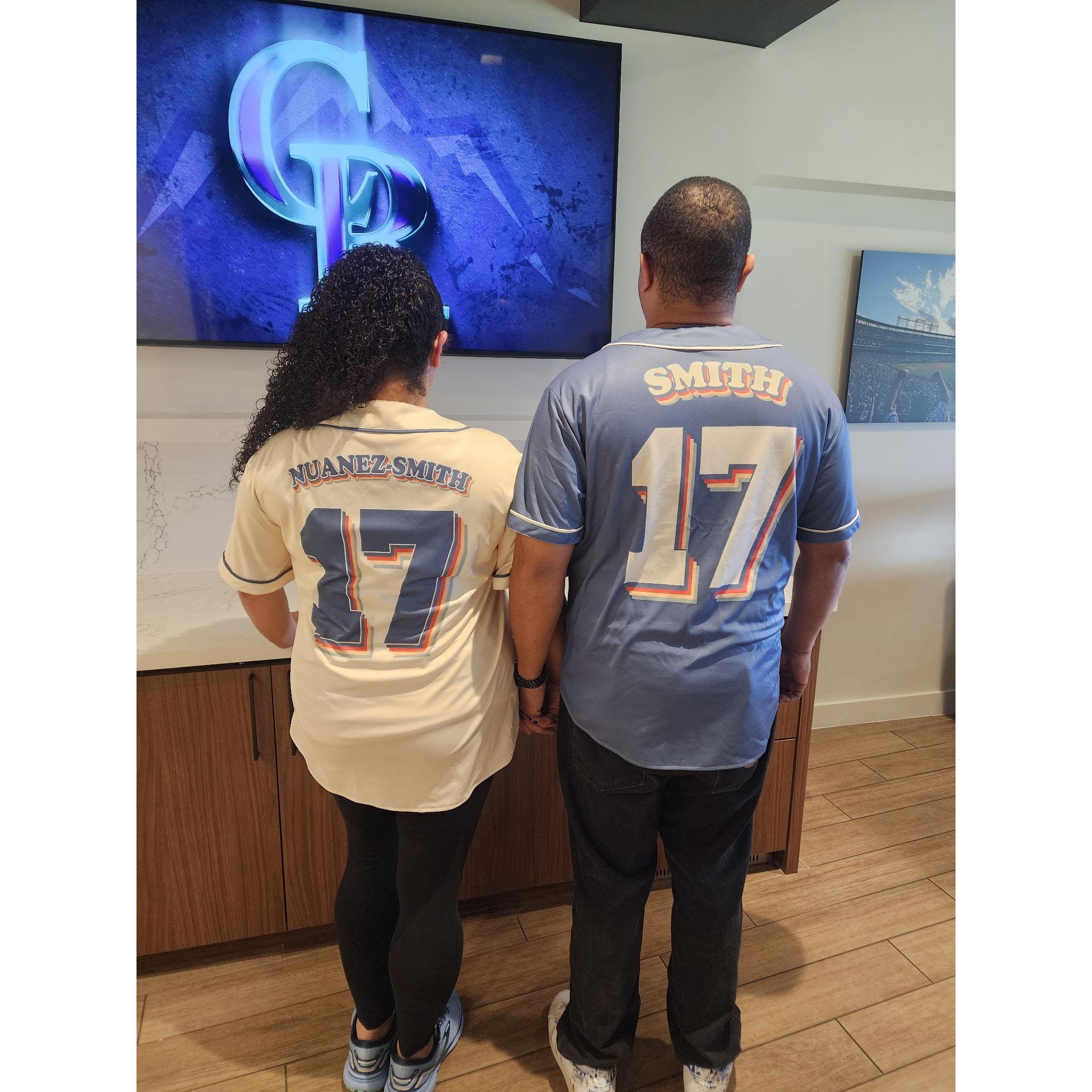 Bride and Groom Jerseys!!!!