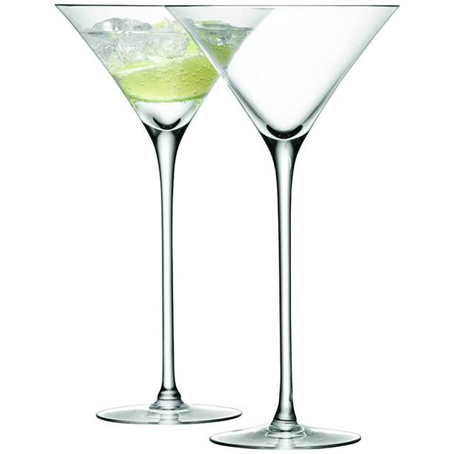 LSA International Bar Martini Glass 9.2 fl oz Clear x 2, oz/H9in