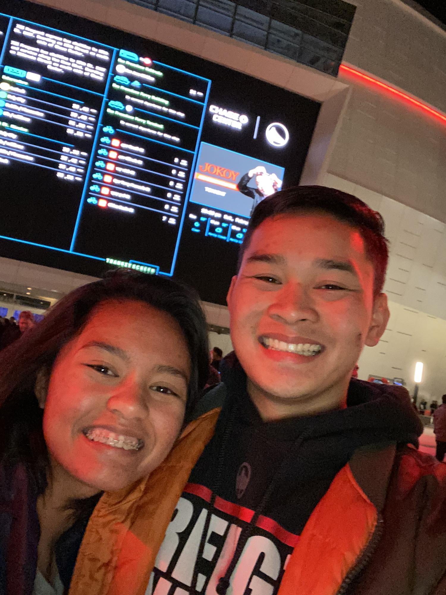 We celebrated Valentine’s Day at JoKoy’s comedy tour at the Chase Center!