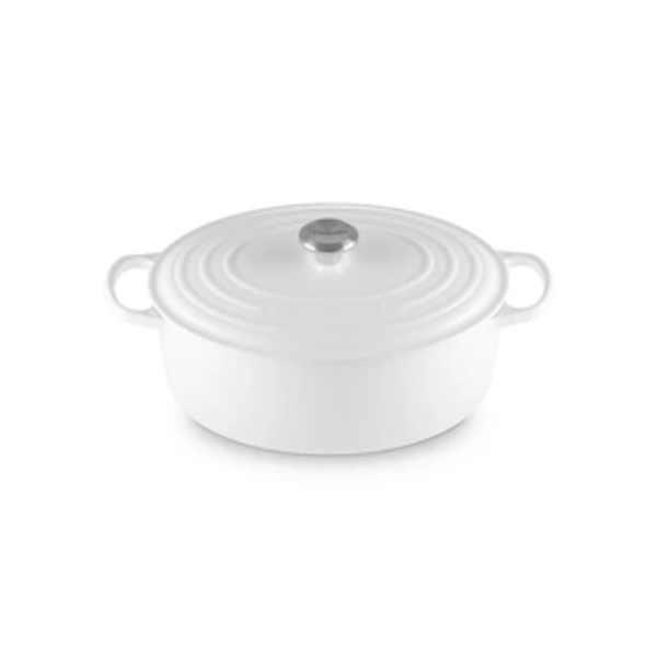 Le Creuset | Signature Oval Dutch Oven | 8 Quart | White