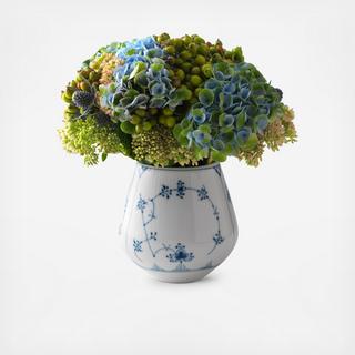 Blue Fluted Plain Vase