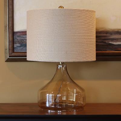 Luster Glass Table Lamp Clear (Lamp Only) - Decor Therapy