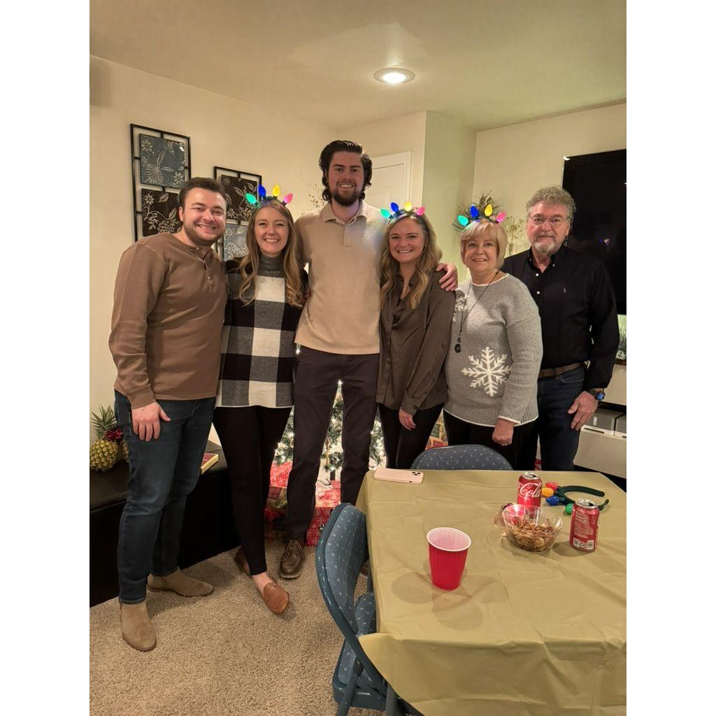 The Hollenback family at Christmas 2023.