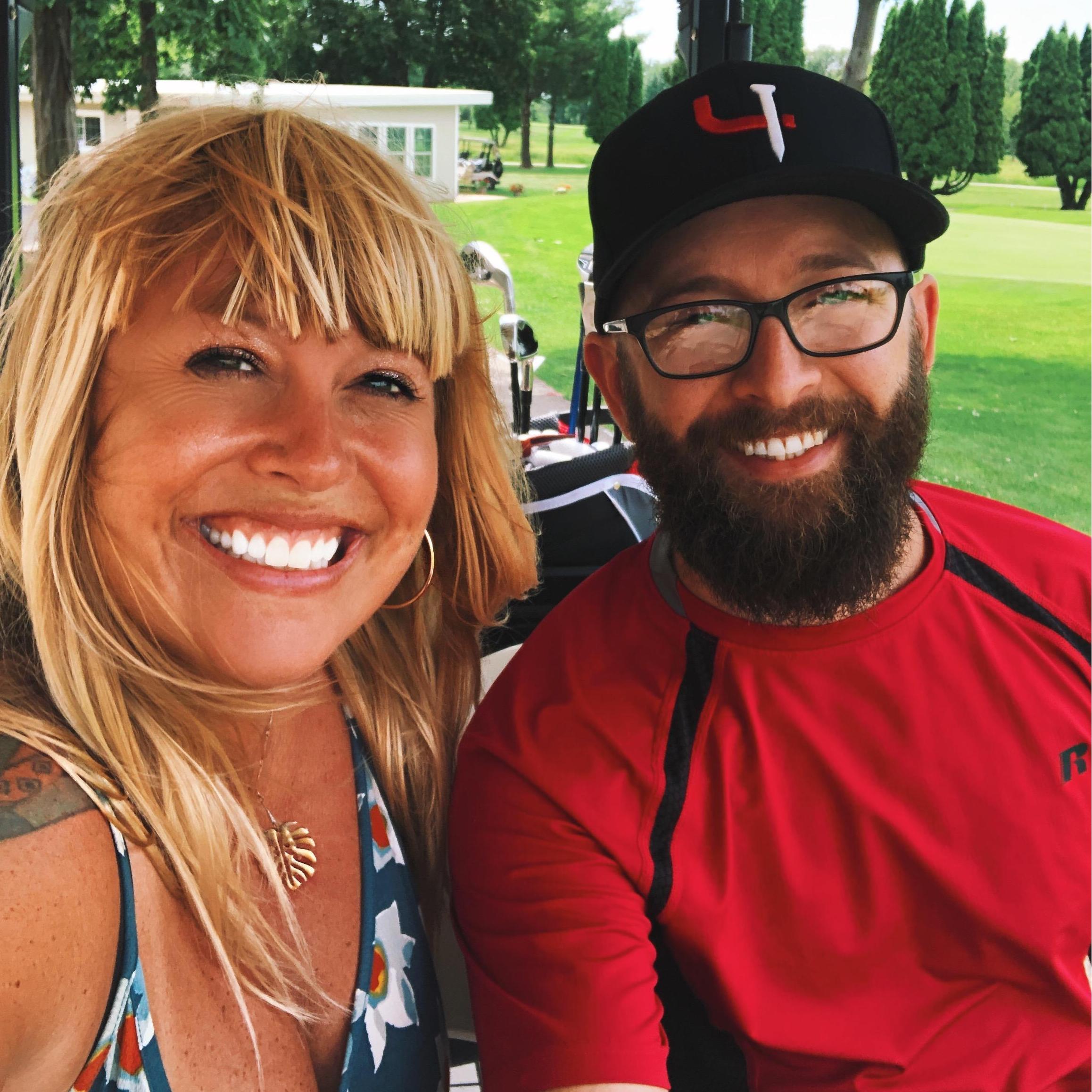 Our first time golfing together!