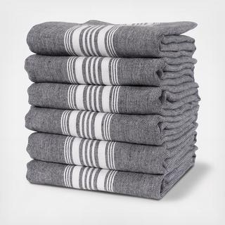 Strada Reversible Terry Kitchen Towel, Set of 6