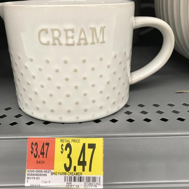 Cream jar.  @ Walmart