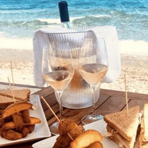 Beach club lunch