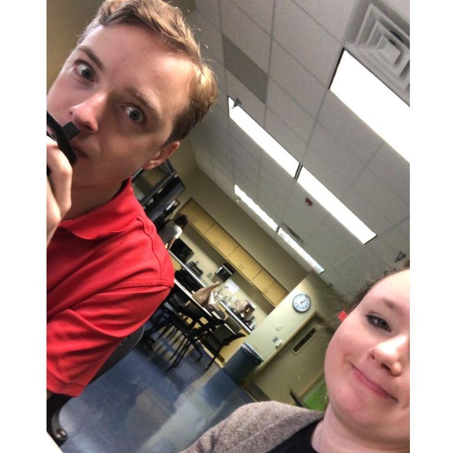 Our first solo picture. I kinda hate it, we could have done better, but we weren't dating yet haha. (7/2/2019) - C 🩵