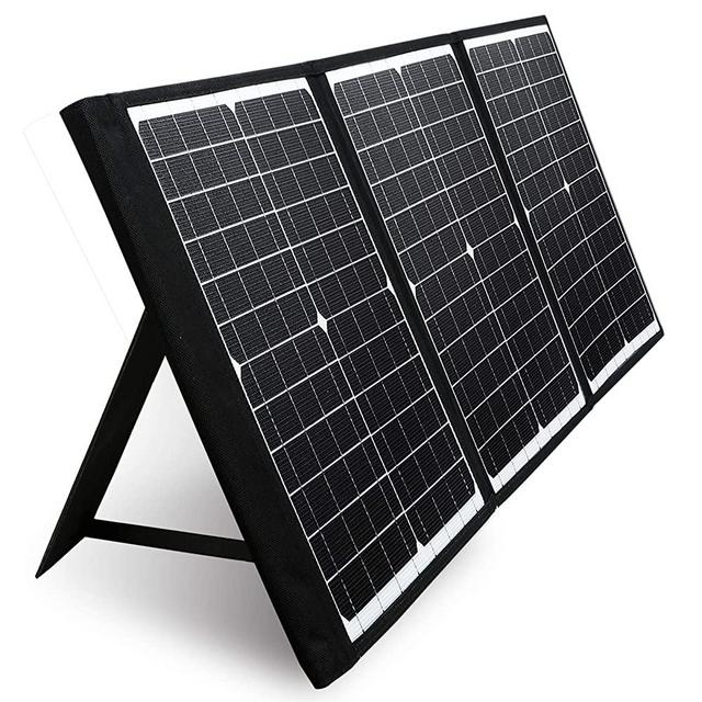 PAXCESS 60W 18V Portable Solar Panel, Off Grid Foldable Solar Charger with USB QC 3.0&Type C Output, Compatible with Rockpals/Jackery/Suaoki Solar Generator Power Station for Outdoor Camping