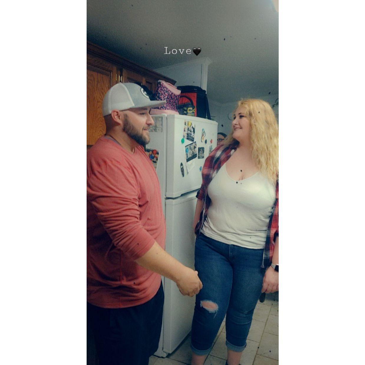 The first night we met 2 years ago.