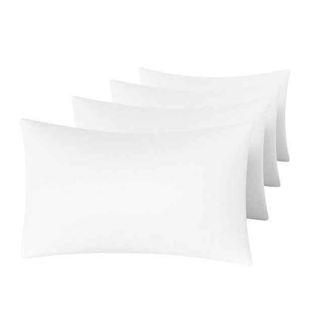 MINIPANDA White Pillow Cases Set of 4 Queen Size - Super Soft, Smooth and Breathable Pillow Cases Queen- Envelope Design - Machine Washable Lightweight (20X30 Inches (4 PIECE))
