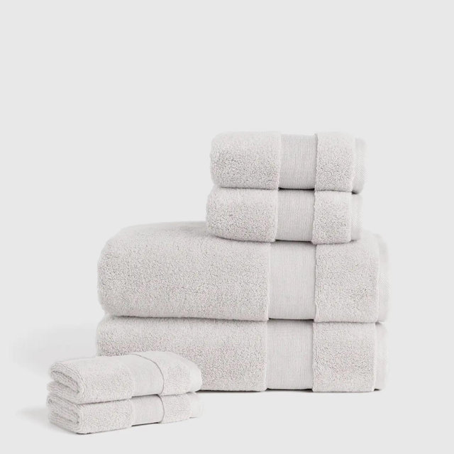 Turkish Classic Bath Towel Bundle (Silver)