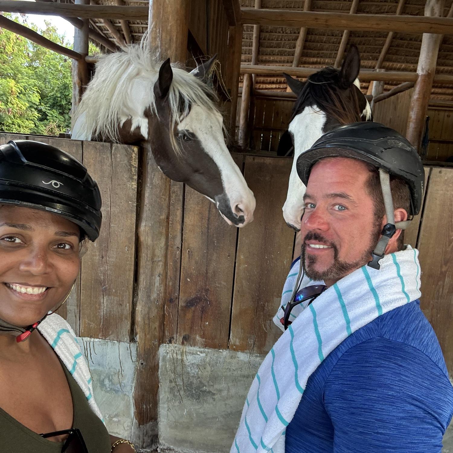 Feeding the horses in DR