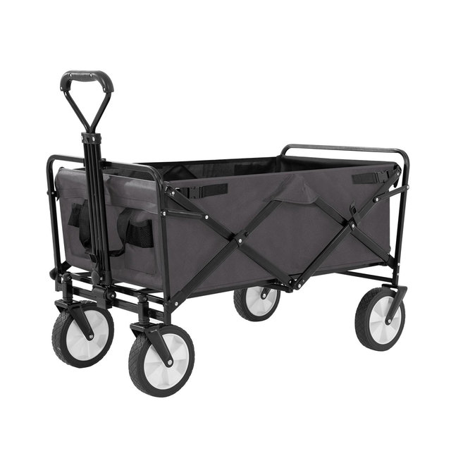 FDW Collapsible Wagon Folding Wagon Garden Cart with Large Capacity, Portable Utility Wagon Cart Heavy Duty for Beach Camping Shopping Garden