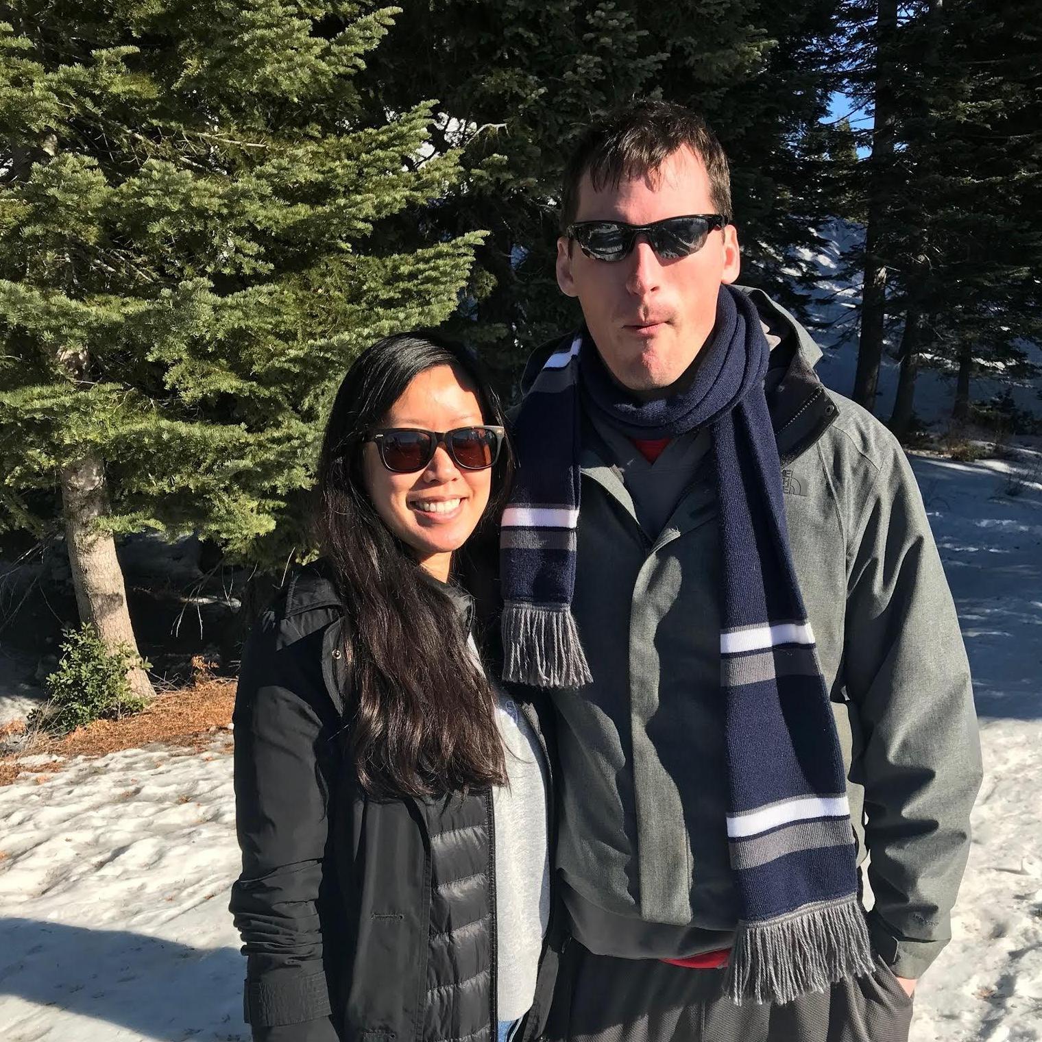 At Mount Shasta, visiting Evan's folks!