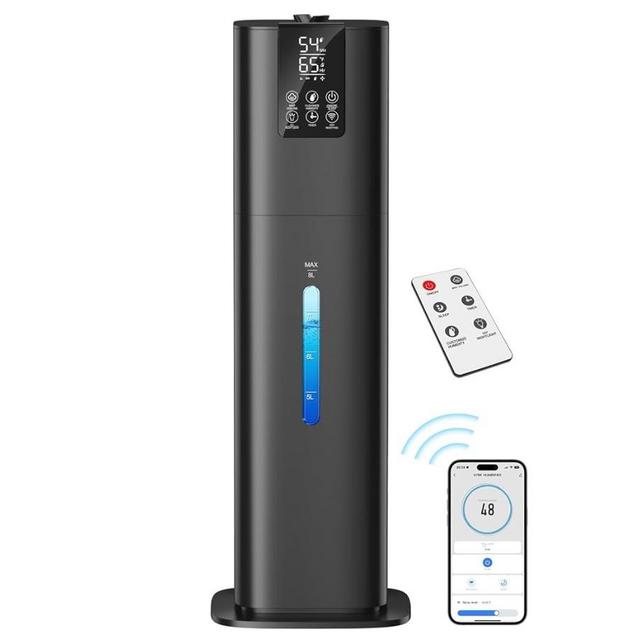 Smart Humidifiers Large Room Bedroom Home, 2.11Gal(8L) Quiet Top Fill Cool Mist Humidifier, Smart App & Remote Control, 3 Speed Humidifier with 360° Nozzle, Humidity Setting for Baby Office
