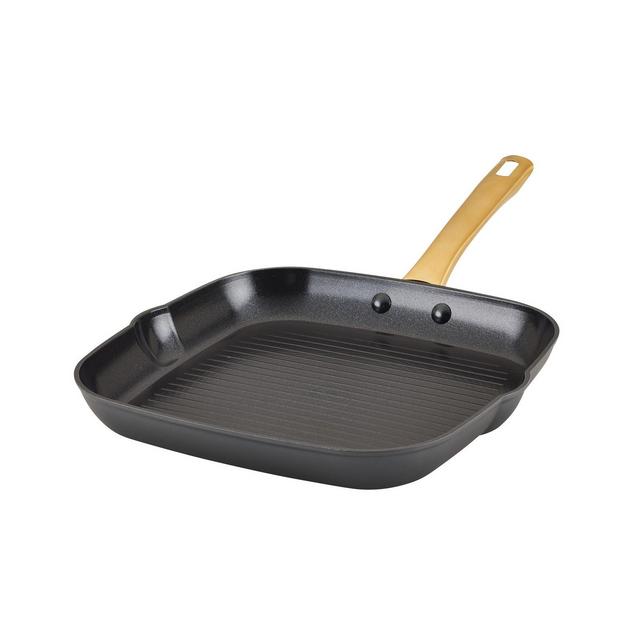 Farberware Forged Induction Ceramic Nonstick Square Grill Pan, 11 Inch