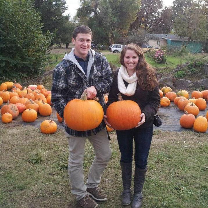 Our first pumpkin patch and right after we officially became a couple