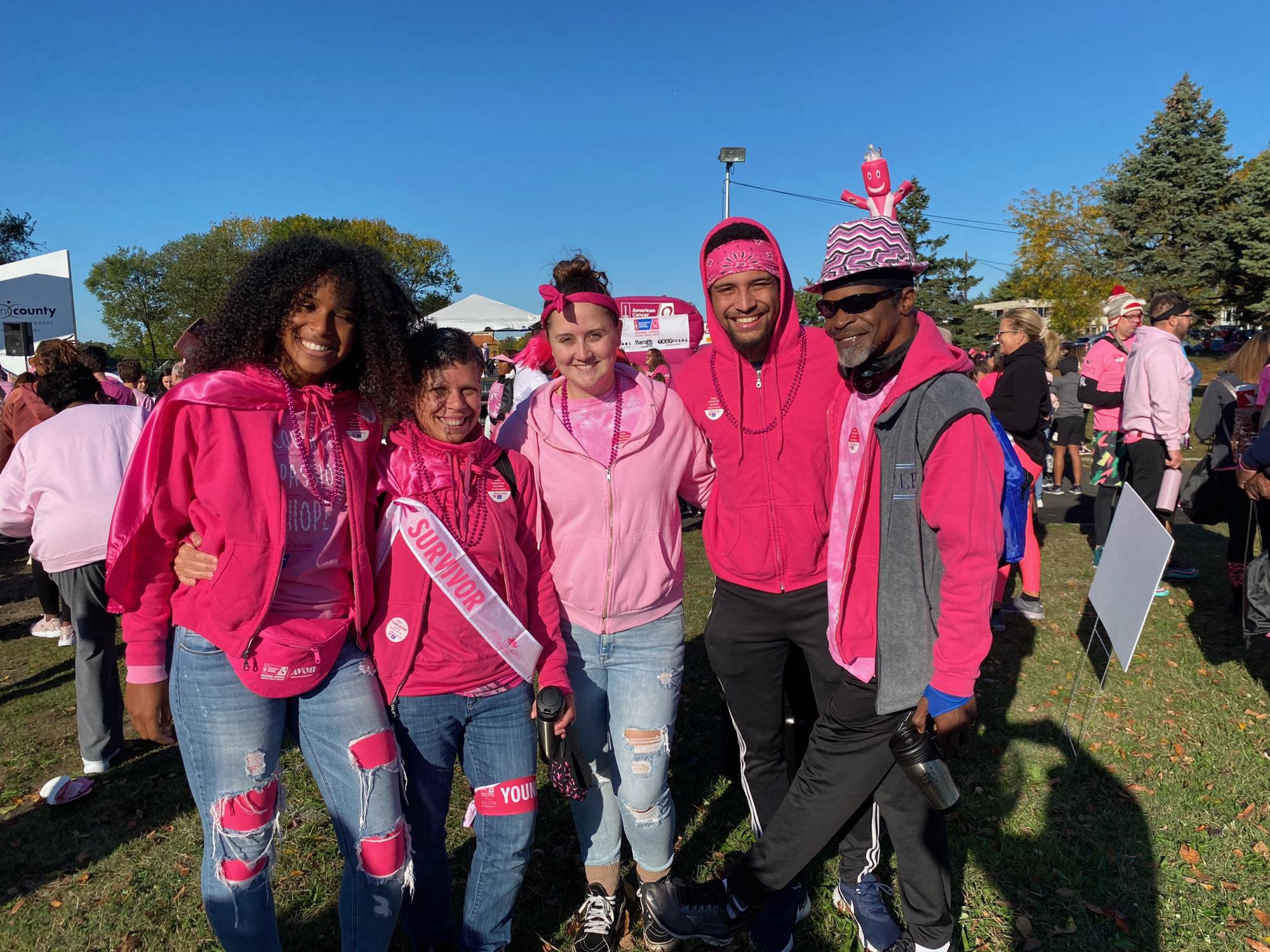 Making Strides Against Breast Cancer walk with the Robinson squad!