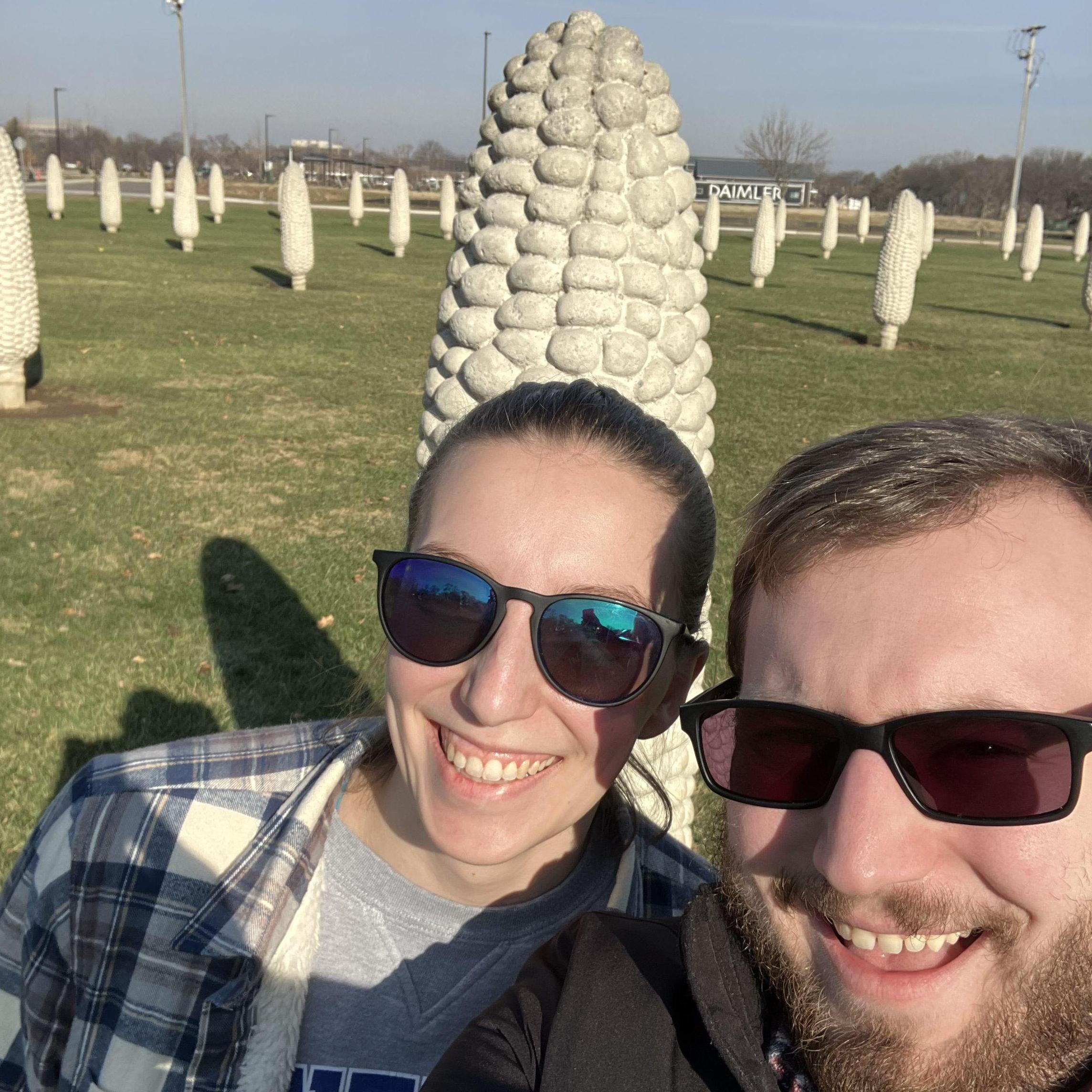Introducing David to the fourth "C" of Ohio, Corn(henge)