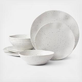Terrazzo Melamine 12-Piece Dinnerware Set, Service for 4