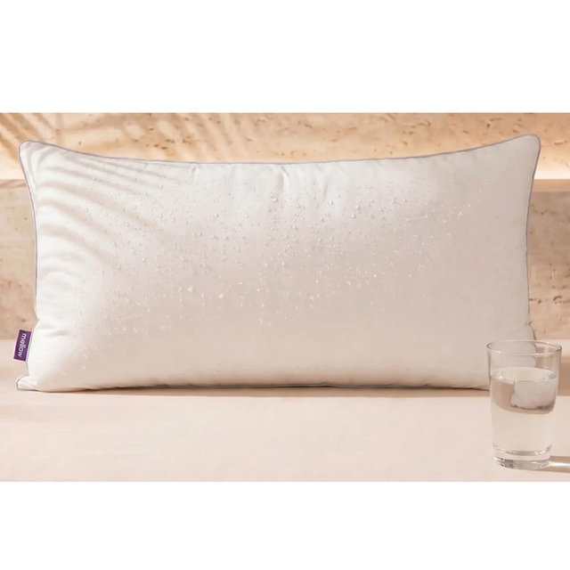 Mellow Hotel Pillow — King Size, Waterproof & Stain-Resistant Down-Alternative Bed Pillow, Hypoallergenic Oeko-TEX® Cover, Machine Washable, Stays Fluffy, Support for Side/Back/Stomach Sleepers