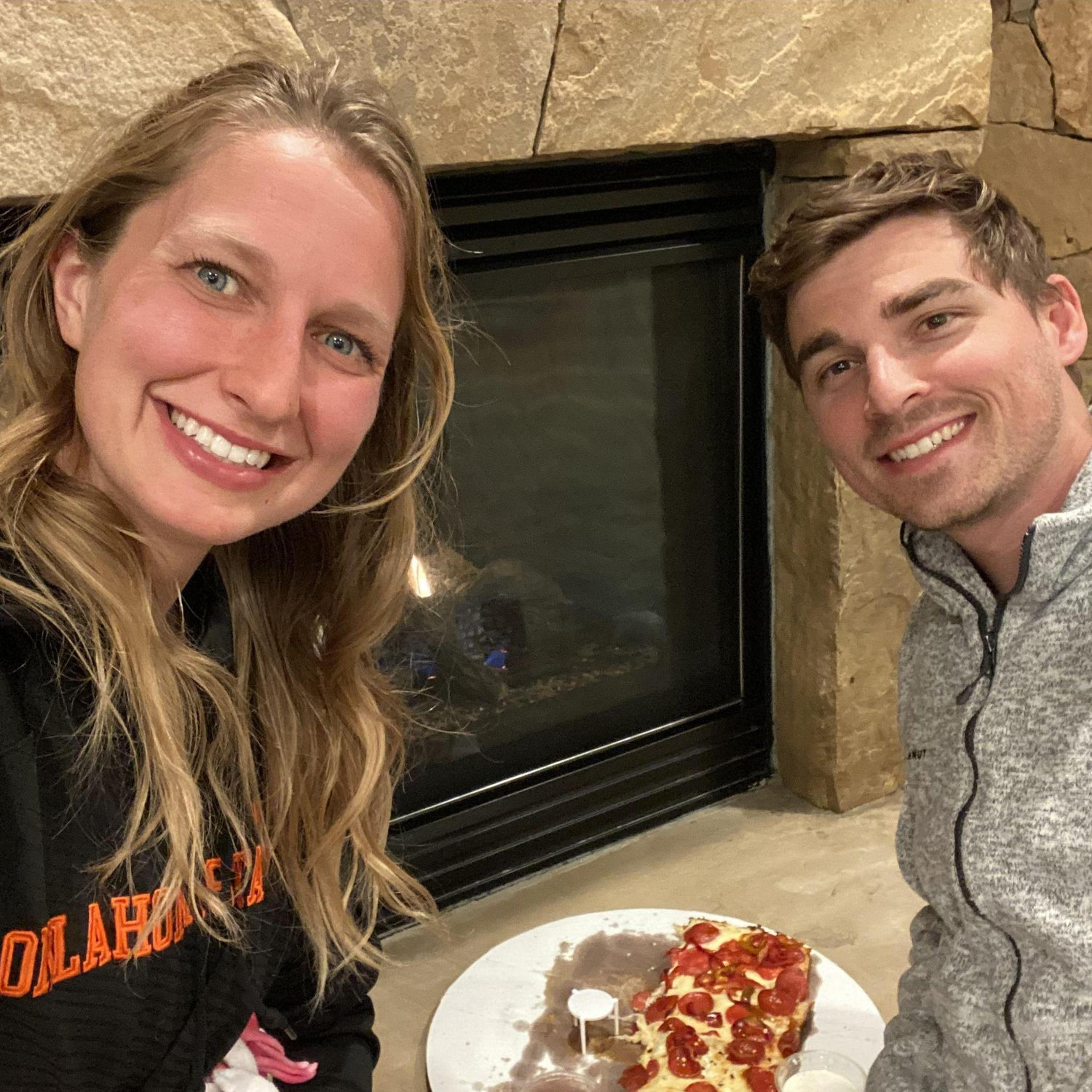 Our first dinner at our place in Eagle