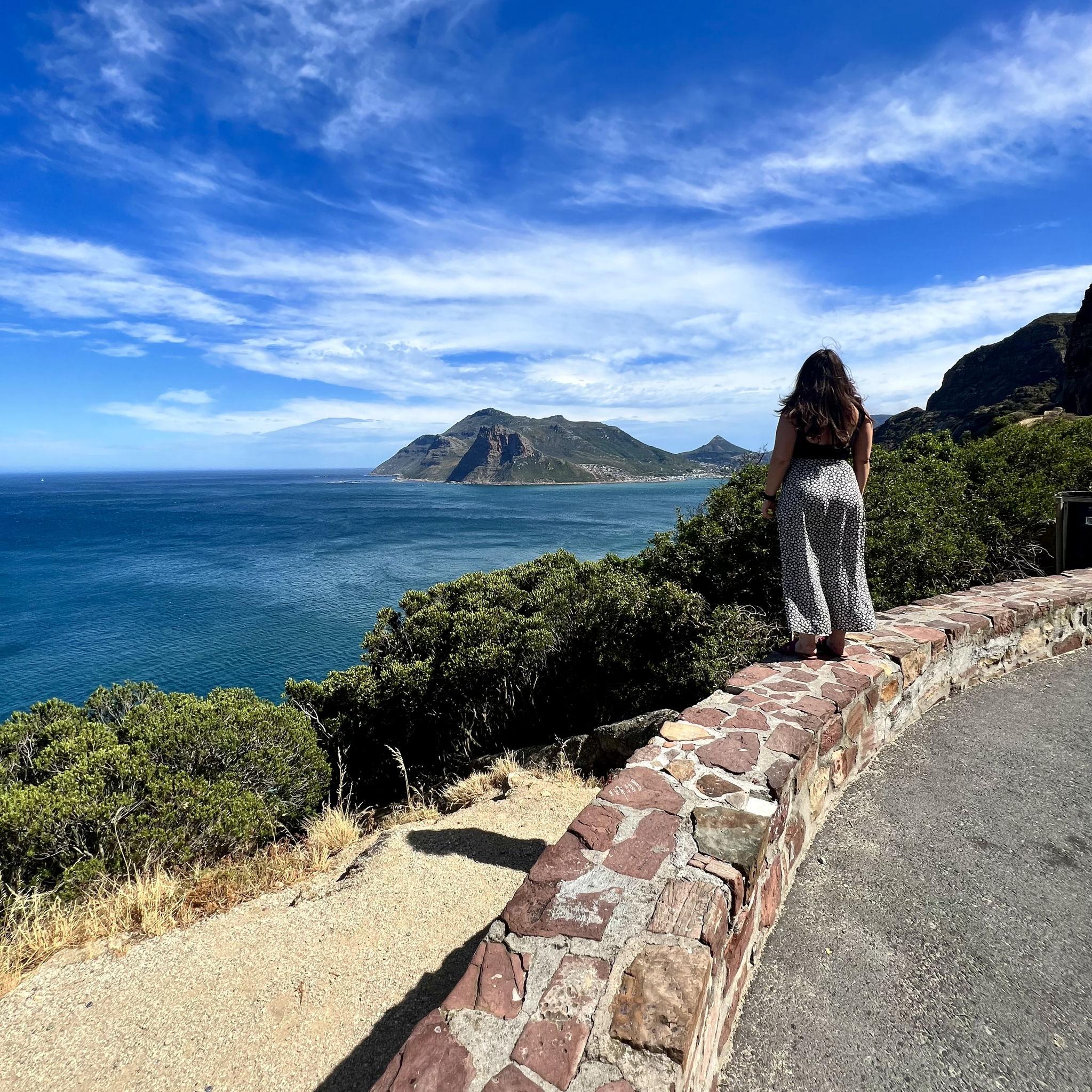 Chapman's Peak Scenic Route South Africa on the way to the best FISH & CHIPS! I still dream of it. December 2022.
