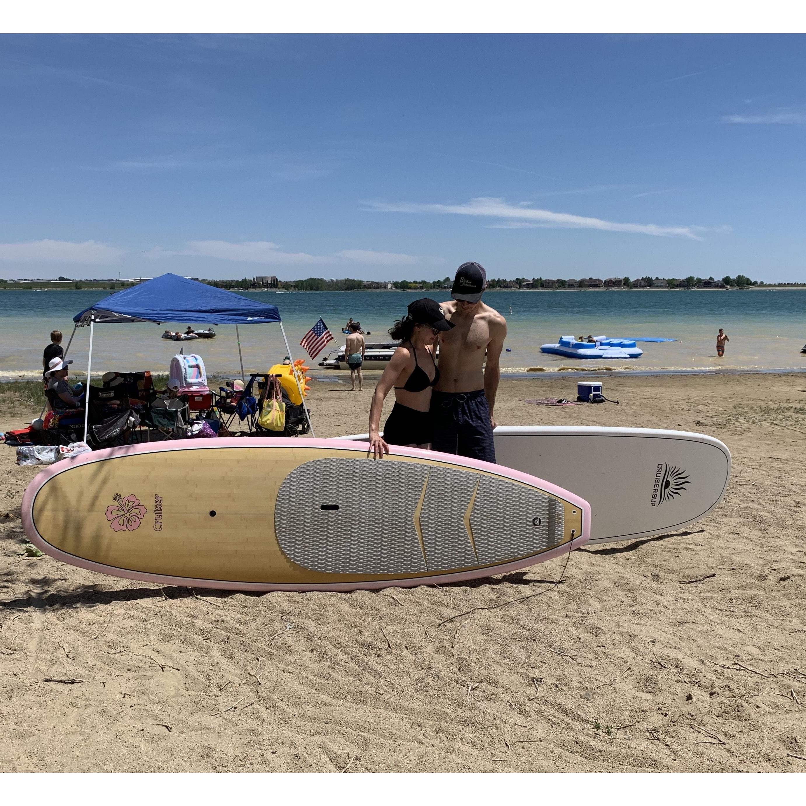 Boyd Lake paddle boarding